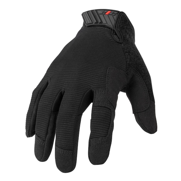 Touchscreen Compatible Mechanic Gloves in Black, Large